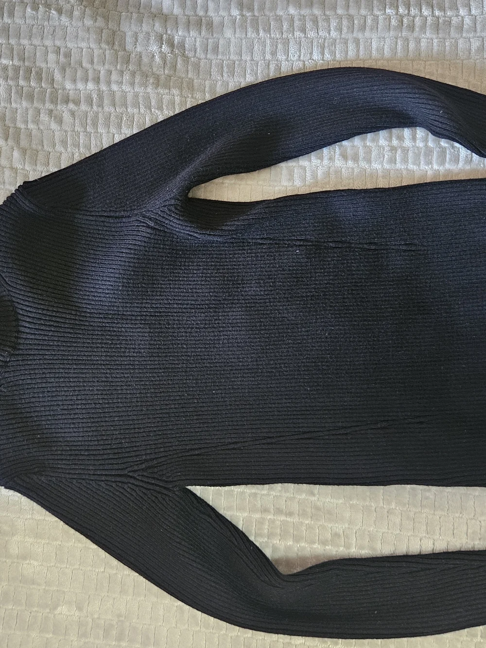 Zara Black Ribbed Turtleneck Sweater